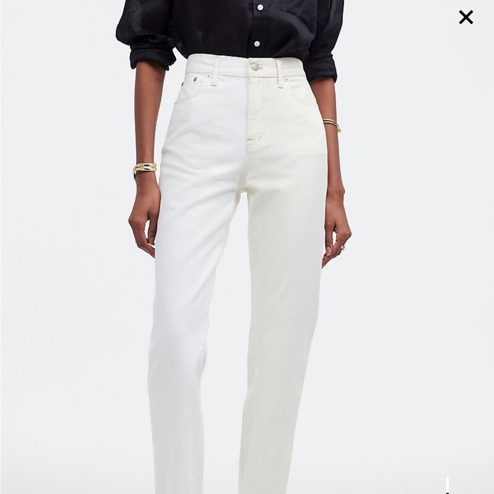 Madewell Women's ‘90s Straight Jean - White